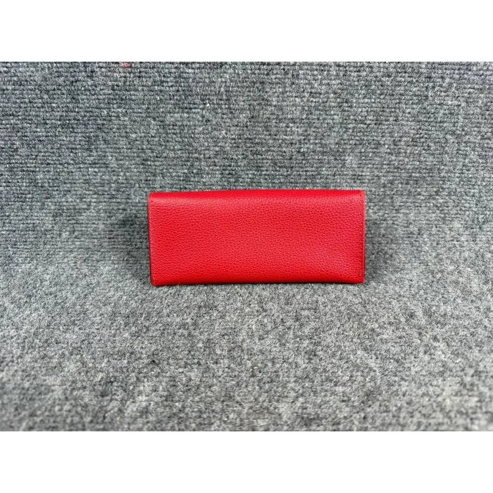 Guess Red Shell Case Holder Magnetic Button Clasp Eyeglass/Reading Glasses Case